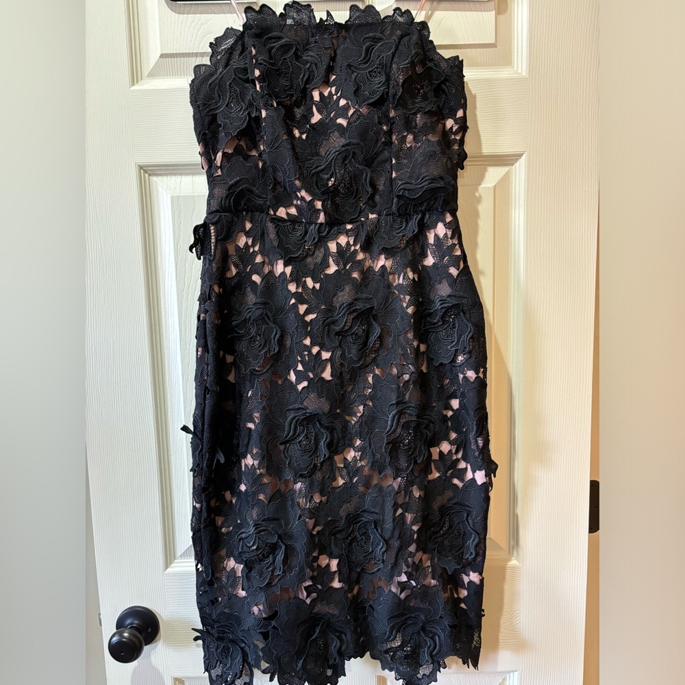 Adelyn Rae Jade Woven Lace Tube Dress - Picture 5 of 12